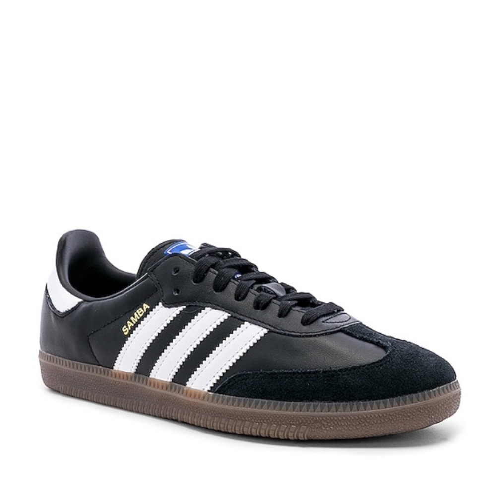 adidas Samba Black and White Athletic Shoes